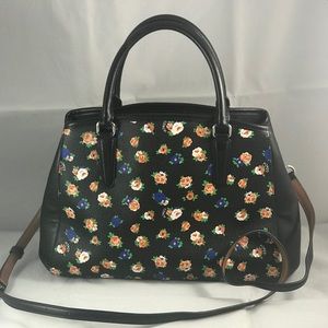 Coach Margot Tea Rose Floral Print  Carryall